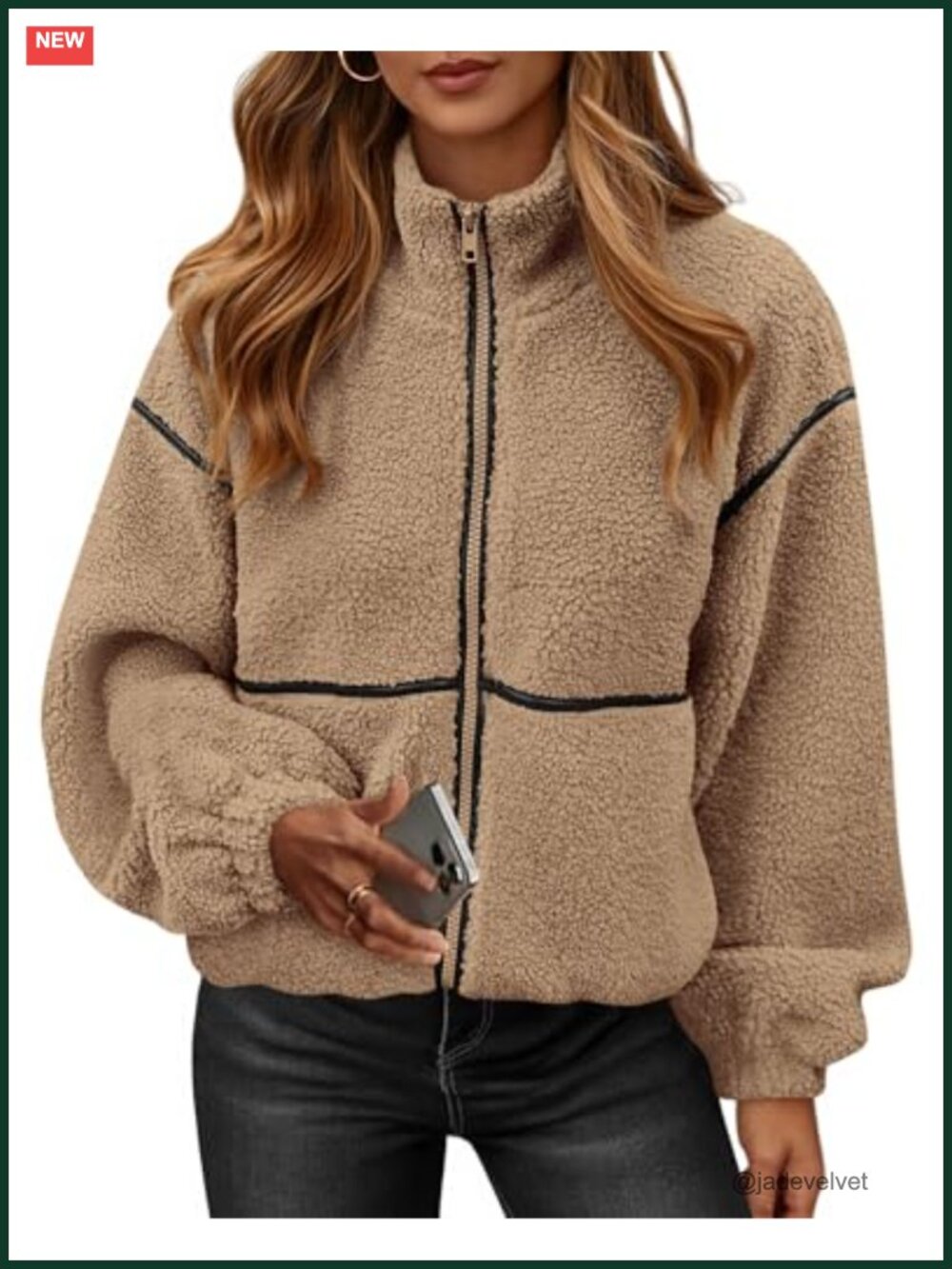 Sherpa Jacket Women Fleece Zip Up Winter Coats